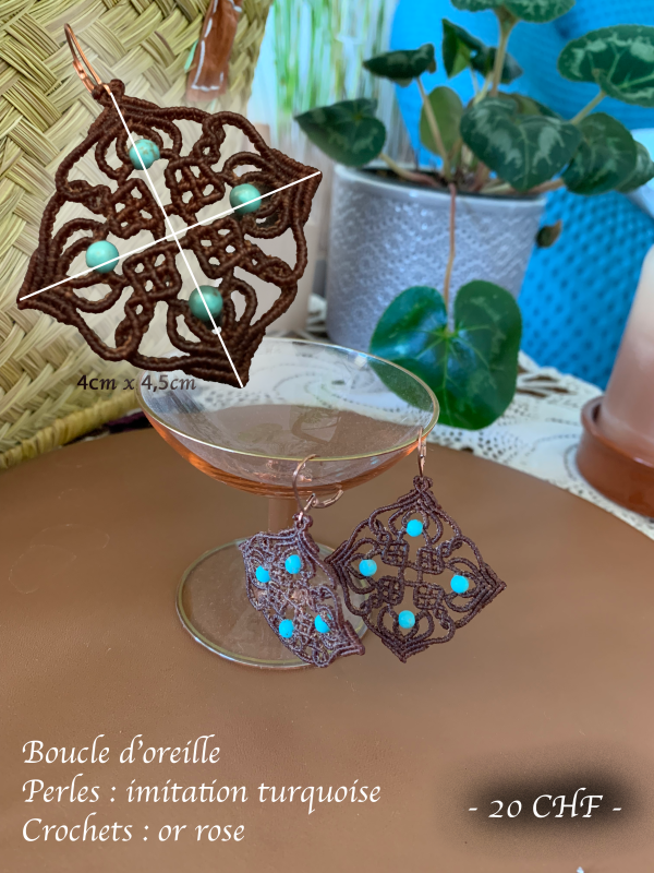 Boucles d’oreille Moucharabieh Boucle d'oreille Moucharabieh