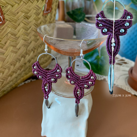 Boucles d'oreilles oblongues