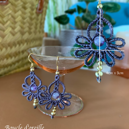 Boucles d'oreilles kit floral