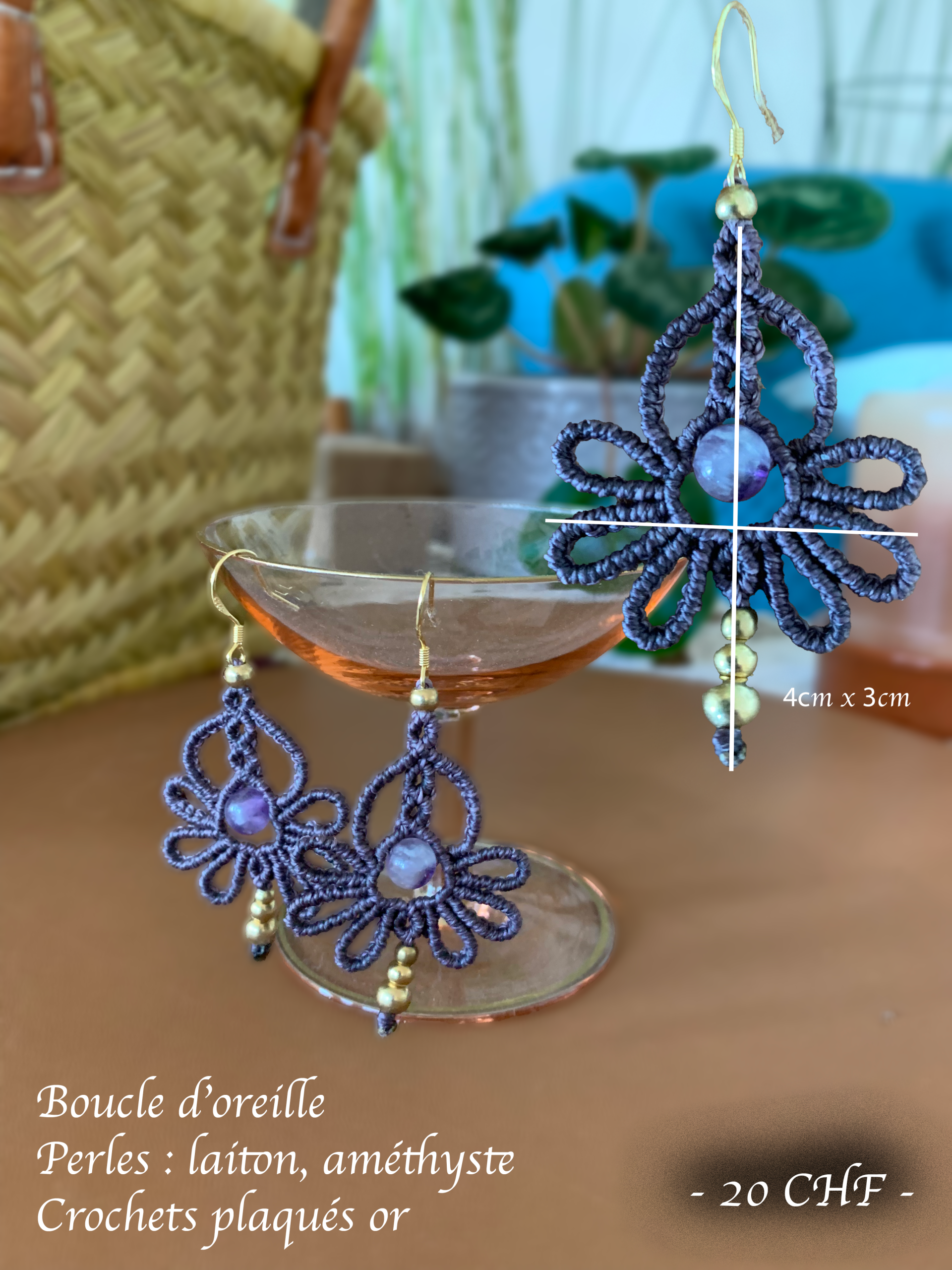 Boucles d’oreilles kit floral Boucles d'oreilles kit floral